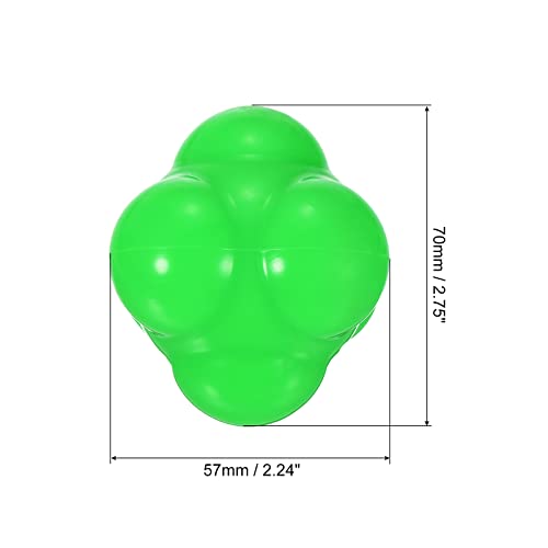 PATIKIL Rebote Reacción Pelotas, Coordinación Entrenamiento Pelota Agilidad Entrenador Silicona para Velocidad Reflejos, Verde