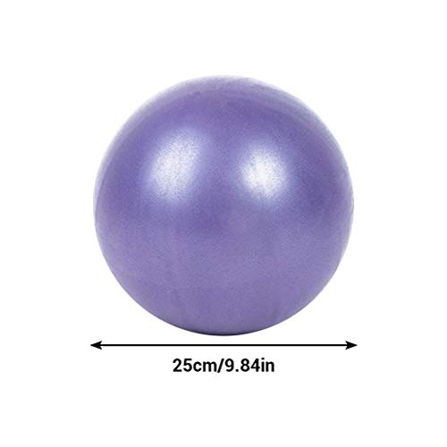 Pelota de Ejercicios, 25 cm Ejercicio Pilates Balance Gimnasia Ejercicio Fitness Ball, Soft Gym Pilates Over Ball Anti Burst Yoga Bola de parto suizo, para Yoga, Pilates, Fitness, Embarazo, Mejora el