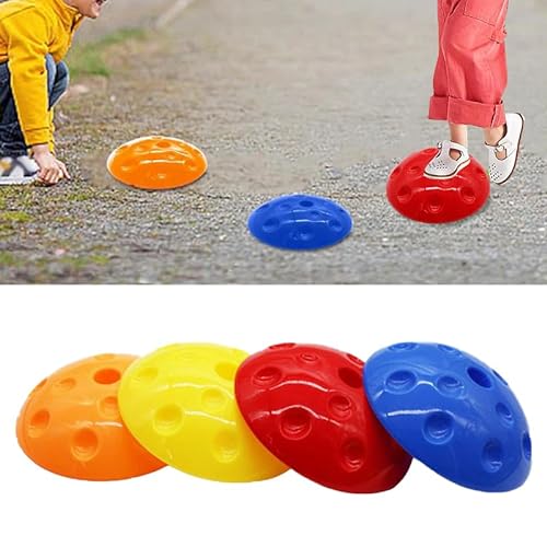 Pelota de equilibrio para niños, juguete de media bola para ejercicio, equilibrio y coordinación, para interiores y exteriores, divertido juego