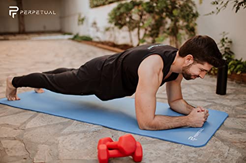 PERPETUAL® Esterilla de Yoga y Pilates, Gimnasia, Fitness.