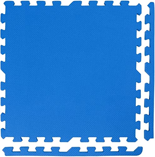 PERPETUAL Puzzle para Suelo de Gimnasio (30 x 30 cm) (30 x 30 cm, Azul)