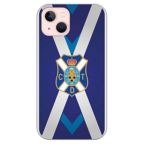 Personalaizer Funda Original Compatible con iPhone 14con diseño de Club Deportivo Tenerife Escudo 2 Equipación