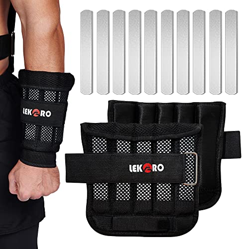 Pesas de brazo de muñeca, pesas ajustables para muñeca, pesas de tobillo extraíbles para hombres y mujeres, para fitness, caminar, correr, correr (peso ajustable de brazo de muñeca 4.5 libras)