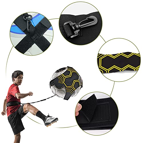 PFLYPF 1 pieza de cinturón de entrenamiento de fútbol, 1 bolsa de almacenamiento de fútbol, equipo auxiliar de entrenamiento ajustable, adecuado para fútbol, voleibol, entrenamiento de rugby