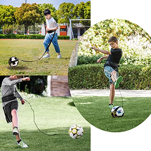 PFLYPF 1 pieza de cinturón de entrenamiento de fútbol, 1 bolsa de almacenamiento de fútbol, equipo auxiliar de entrenamiento ajustable, adecuado para fútbol, voleibol, entrenamiento de rugby