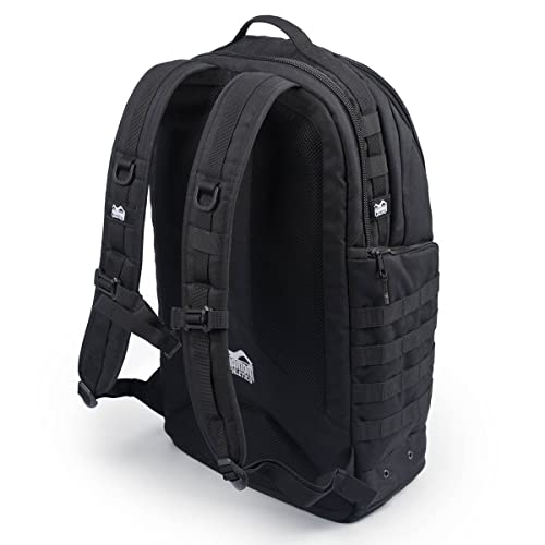 Phantom Athletics Mochila Deportiva para Hombre - Deporte, Gym, Senderismo, Camping, Viajes - Mochila Negra Molle de Gran Capacidad 50L