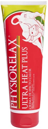 Physiorelax - Ultra Heat Plus, Crema Apta para Masaje, Efecto Calor, Para Esfuerzos Cotidianos y Antes del Ejercicio, Con Ingredientes de Origen Natural - 250 ml