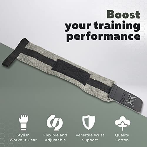 PICSIL Muñequeras para Cross Training, Soporte de Muñeca con Agarre Pulgar, Hecha de Nylon Elástico, Ideal para Musculación, Boxeo, Calistenia, Gimnasio, Previene Tendinitis, Unisex (Verde)