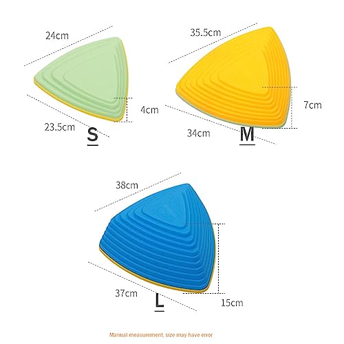 Piedras de equilibrio para niños, 6 piedras de río, piedras de equilibrio, juego de equilibrio, ejercicio, fuerza de coordinación y movimiento para interiores y exteriores, escuelas, guarderías