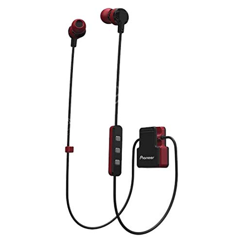 Pioneer SE-CL5BT-R - Auricular Deportivo (Bluetooth, Micrófono Integrado) Color Rojo, Medio