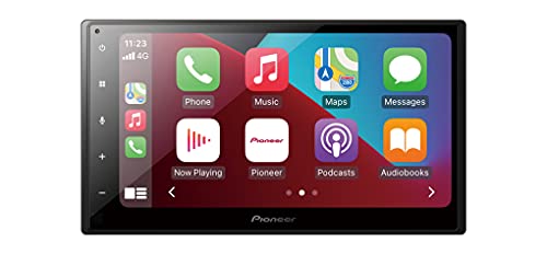 Pioneer SPH-DA160DAB - Reproductor Multimedia 2-DIN con Pantalla táctil de 6,8”, Bluetooth, Radio Digital Dab/Dab+, GEQ de 13 Bandas, Aplicaciones compatibles como Apple CarPlay, Android Auto