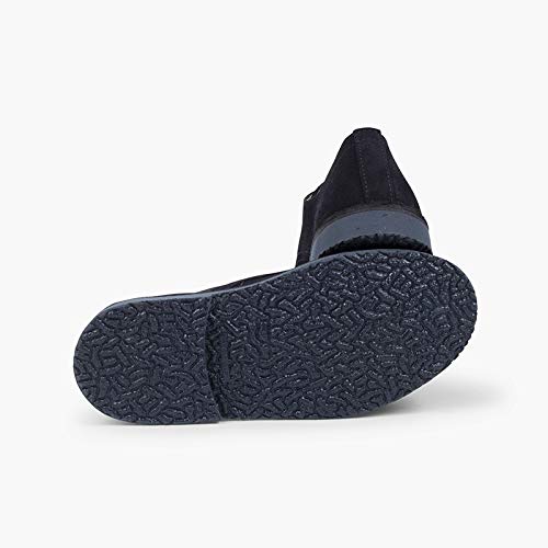 Pisamonas Blucher Serraje Liso Zapato de Vestir niño Talla 32 en Color Azul Marino