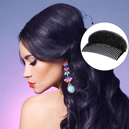 PLABBDPL Almohadilla para el Cabello con Esponja,4Pcs Aumento de Volumen de Cabello,Bump Up Hair Peine,Aumentar el Volumen del Cabello,Accesorio para Peinado,para el Peinado de Bricolaje