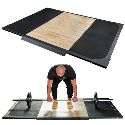 Plataforma de Peso Muerto | Protege el Suelo del Gimnasio | Plataforma de Levantamiento de Pesas | para Gimnasio en casa | Plataforma de Halterofilia olímpica | Plataforma de Powerlifting