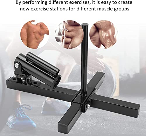 Plataforma T Bar Row para postales,Morwealth terrestres de fitness, con válvula de regulación estable para pesas de 25 mm, 50 mm, barra en T de remo, barra de entrenamiento de núcleo (T-Bar X)