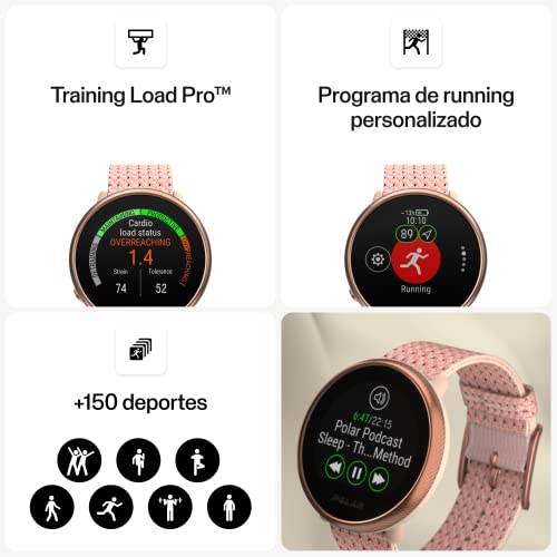 Polar Ignite 2 - Smartwatch Fitness con GPS, Pulso óptico de muñeca, guía Personalizada de Entrenamientos, recuperación y Registro del sueño, Tiempo y Funciones Smartwatch