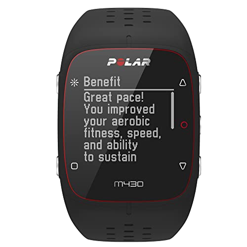 Polar M430 Reloj de Entrenamiento con GPS y Pulsometro de Muñeca, Running Watch, Registro de Actividad 24/7 y Registro del Sueño, Velocidad, Distancia También en Indoor, S