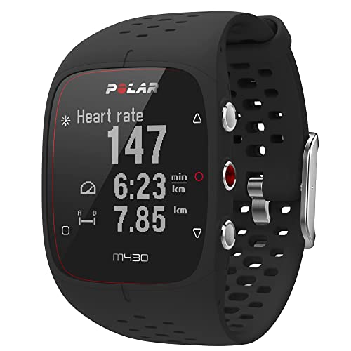 Polar M430 Reloj de Entrenamiento con GPS y Pulsometro de Muñeca, Running Watch, Registro de Actividad 24/7 y Registro del Sueño, Velocidad, Distancia También en Indoor, S