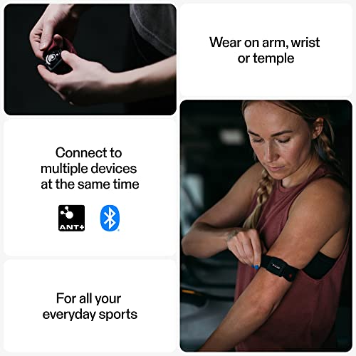 Polar Verity Sense - Brazalete óptico con monitor de frecuencia cardíaca para cualquier deporte y ejercicio, ANT+, Bluetooth dual, modo de natación, compatible con Peloton, Zwift y otras aplicaciones