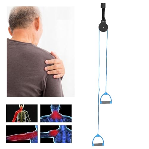 Poleas para rehabilitación de hombro sobre la puerta, equipo de fisioterapia para ejercicio de brazo de entrenamiento de hombro