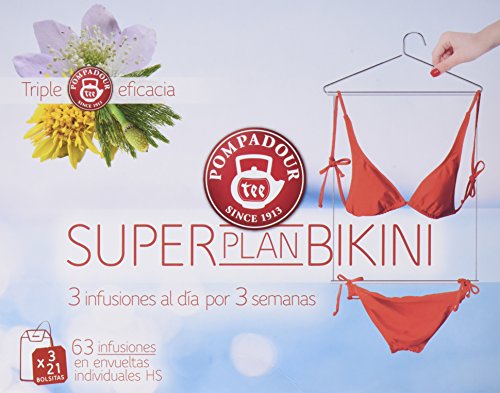 Pompadour Cofre Infusiones Súper Plan Bikini - 63 Bolsitas