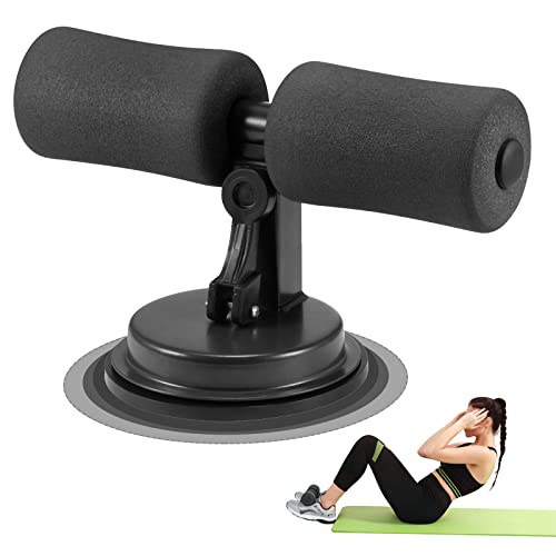 PopHMN Barra De Abdominales De Auto-succión, Equipo De Fitness Soporte Central Abdominal para Entrenamiento Muscular En El Gimnasio En El Hogar (Negro)