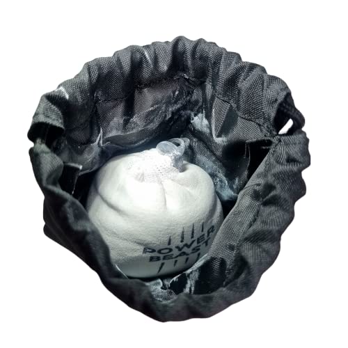 POWER BEAST Bola Tiza de Magnesio Rellenable 60 gr + Bolsa, Chalk Ball, Bolas Magnesio, Reutilizable, Cross Training, Escalada, Halterofilia, Poledance, Baile en Barra, Padel, Tenis, Calistenia.