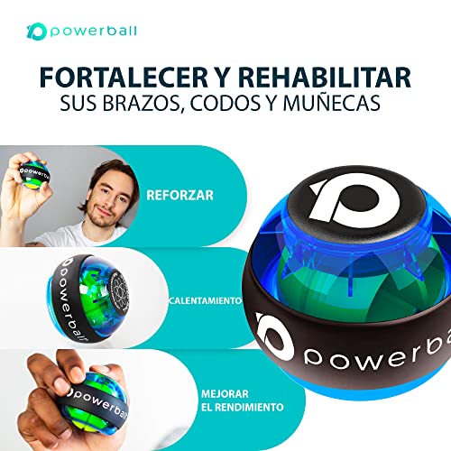 Powerball 280hz Cord Start Gyroscope - Bola giroscópica para Fuerza de muñeca, fortalecimiento de muñeca, Fuerza de Agarre y rehabilitación (280hz Classic)