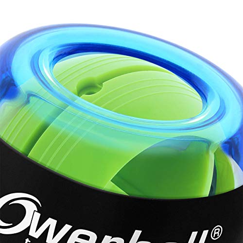 Powerball Basic para Ejercicio y fitness, Color Azul Transparente