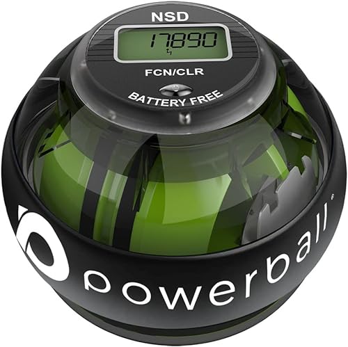 Powerball NSD 280Hz Autostart Ejercitador de Brazo, y Fortalecedor de Antebrazos, Mano y Muñeca, Negro (Pro)