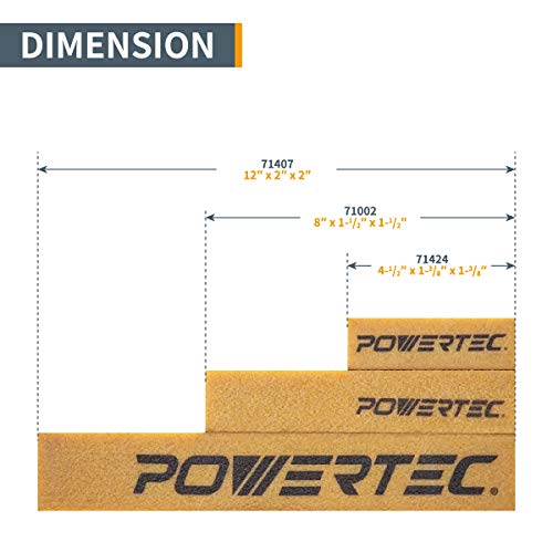 Powertec 71002 abrasivos de limpieza Stick, 8 – 1/2 "