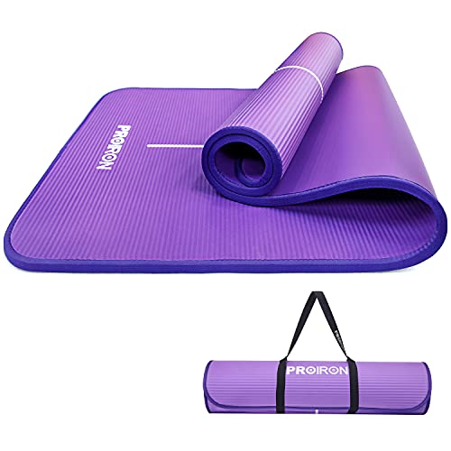 PROIRON Esterilla Yoga Gruesa - Colchoneta Antideslizante NBR para Pilates Ejercicios Fitness Gimnasia Estiramientos