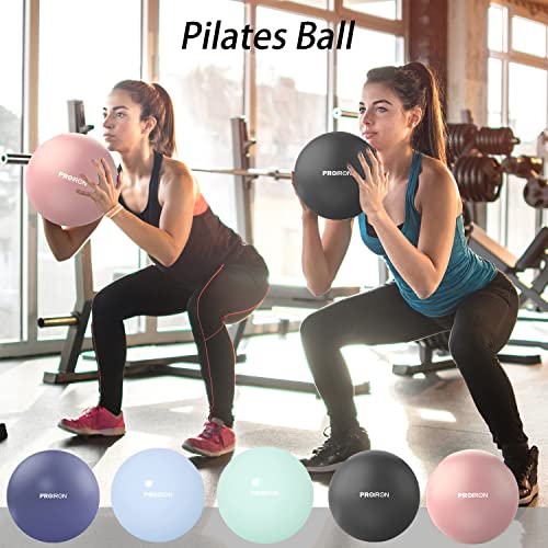 PROIRON Pelota de Pilates de 25 cm, Pelotas de Ejercicio Pequeñas, Mini Pelota de Pilates Suave Antideslizante para Gimnasio, Yoga, Masaje y Pilates en Casa (Rosa)