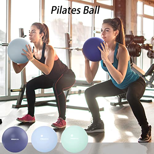 PROIRON Pelota de Pilates de 25 cm, Pelotas de Ejercicio Pequeñas, Mini Pelota de Pilates Suave Antideslizante para Gimnasio, Yoga, Masaje y Pilates en Casa, Morado