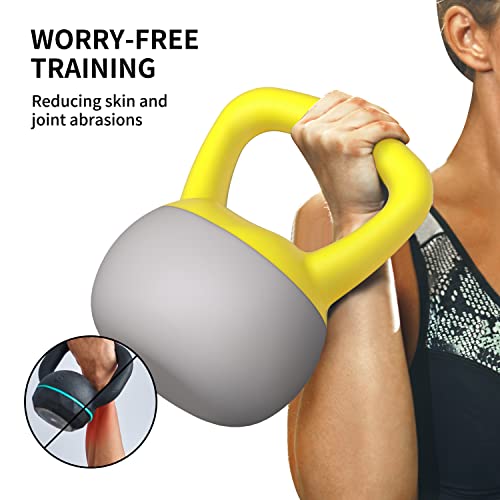 PROIRON Pesa Rusa 2/4/6/8/10 kg, PVC Soft Kettlebell Relleno de Arena de Hierro, con Mango Ancho Antideslizante para Ejercicios y Entrenamientos en Casa y Gimnasio