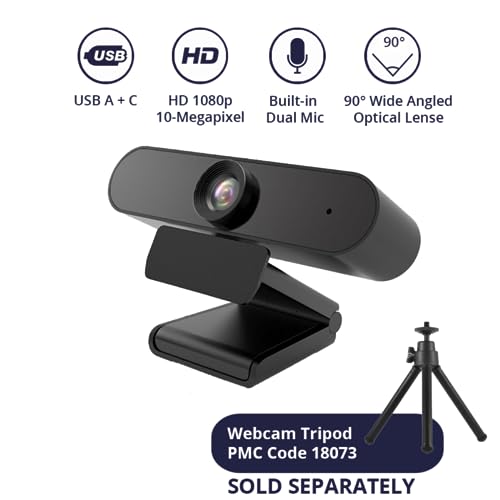 Project Telecom Advanced HD 1080P Webcam | Auriculares USB con cancelación de ruido binaural avanzada | Paquete | Compatible con Covisint B2B Cloud Platform