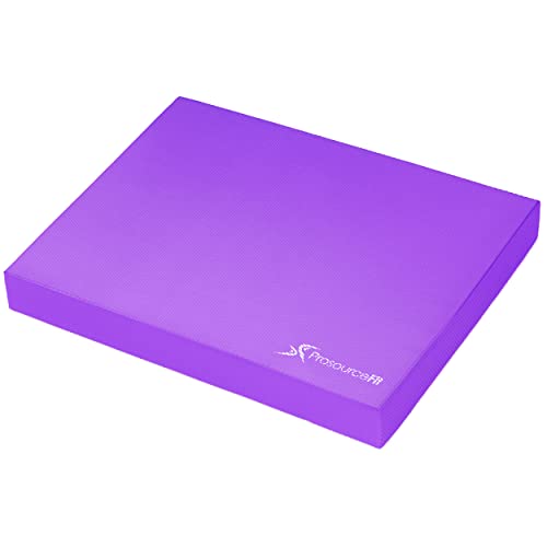 ProsourceFit Colchoneta Gimnasia para Equilibrio – Balance Board Antideslizante Acolchada de Espuma para Gimnasio, Fitness en Casa y Entrenamiento de Estabilidad, Yoga, Terapia Física 15"x19"