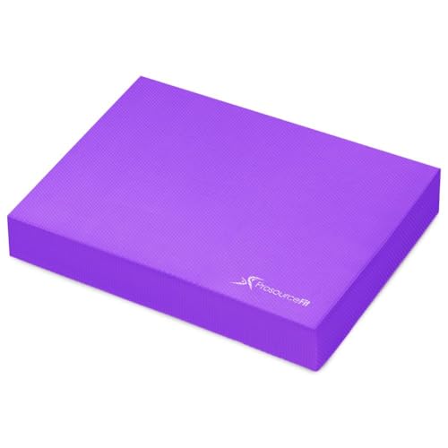 ProsourceFit Colchoneta Gimnasia para Equilibrio – Balance Board Antideslizante Acolchada de Espuma para Gimnasio, Fitness en Casa y Entrenamiento de Estabilidad, Yoga, Terapia Física 15.5”x12.75”