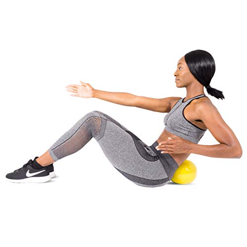 ProsourceFit Weighted Toning Balón de Ejercicio, Unisex-Adult, Amarillo, 5 LB