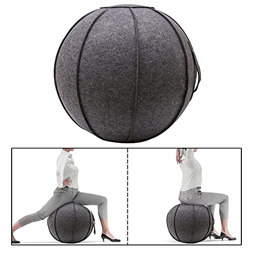 Protección de del Asiento del Fieltro de 65cm, Duradero de del Ejercicio de piezaza Funda de Las s del Yoga, Gris Oscuro