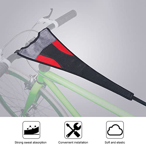 Protector De Sudor De Bicicleta,Cubierta de Sudor para Entrenamiento, Cubierta De Sudor para Entrenamiento De Bicicleta Impermeable EláStica Absorber El Sudor para Rodillos Ciclismo Dos Tipos Adecuada