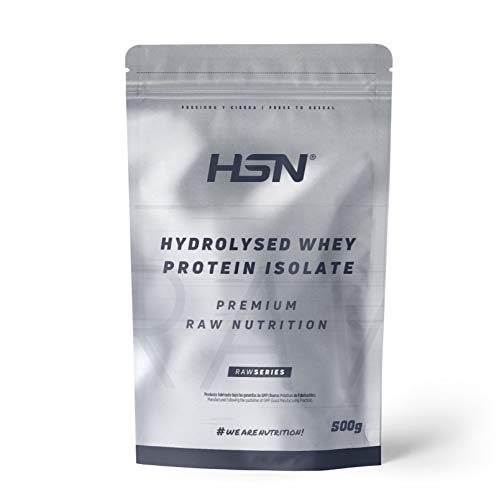 Proteína Sin Lactosa de HSN | Sin Sabor 500 g = 17 Tomas por Envase | Aislado de Proteína Hidrolizada de Suero Lácteo | Hydro Whey | No-GMO, Vegetariana, Sin Gluten