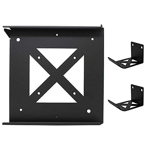 (PS4 Slim) - HumanCentric PS4 Mount for PS4 Slim + 2 Controller Mounts Bundle Mount on The Wall or on The Back of The TV Patent Pending