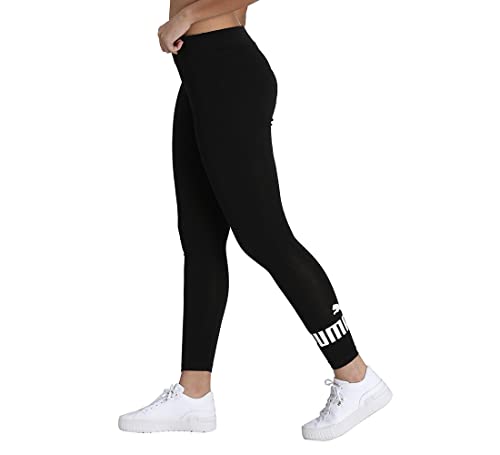 PUMA ESS Logo Leggings Mallas Deporte, Mujer, Puma Black, XL