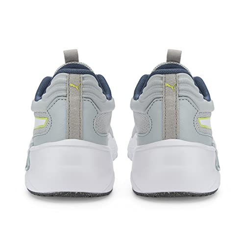 PUMA Lex Better Wn's, Zapatillas de gimnasio, Mujer, Platinum Gray-Light Lime, 38.5 EU