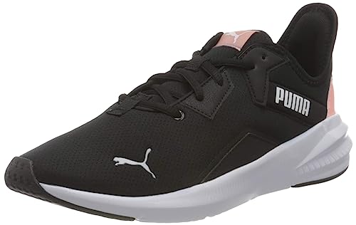 PUMA Platinum Wn's, Zapatillas de Gimnasio Mujer, Negro Blanco Elektro Peach, 37 EU