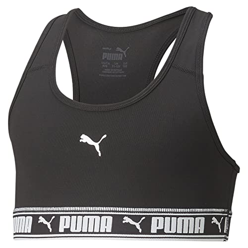 PUMA Sujetador Fuerte G Top de Ropa Interior, Niñas, Negro Black, 164