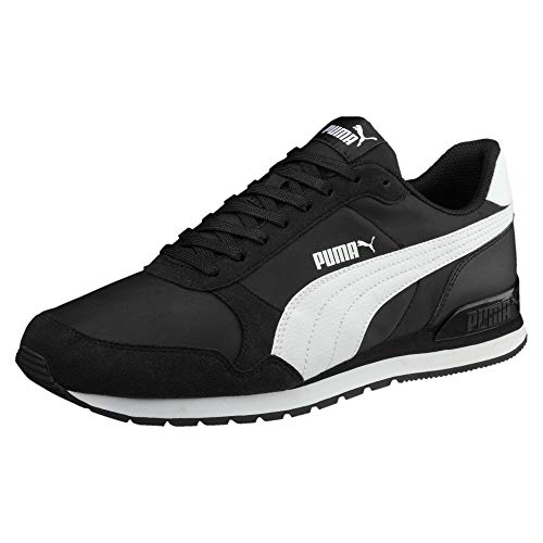 PUMA Unisex Adults' Fashion Shoes ST RUNNER V2 NL Trainers & Sneakers, PUMA BLACK-PUMA WHITE, 45