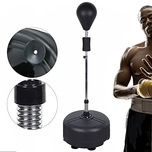 Punching Ball Saco de boxeo Punching Ball para adultos Entrenador de boxeo con soporte ajustable en altura para fitness y entrenamiento de 120 cm-160 cm