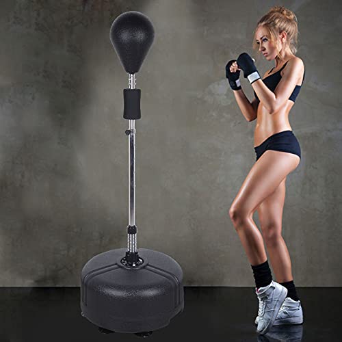 Punching Ball Saco de boxeo Punching Ball para adultos Entrenador de boxeo con soporte ajustable en altura para fitness y entrenamiento de 120 cm-160 cm